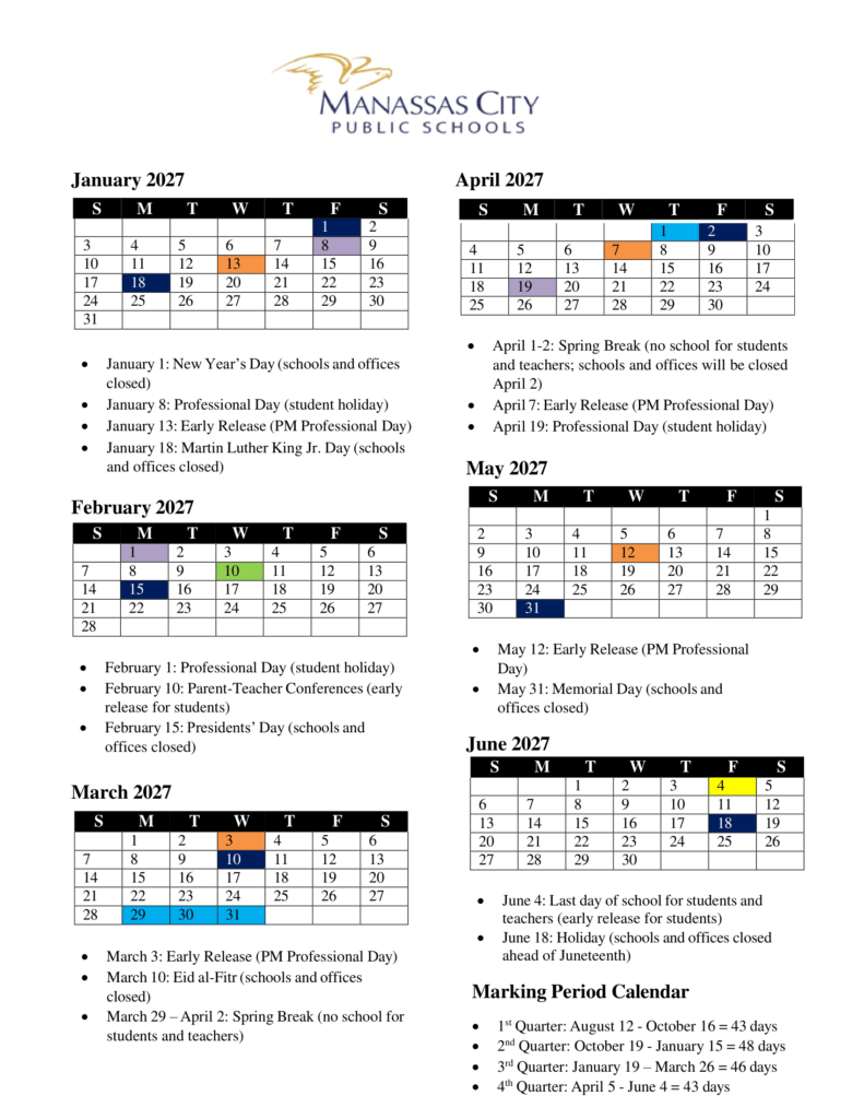 Manassas City Public Schools 26-27 Calendar (2)