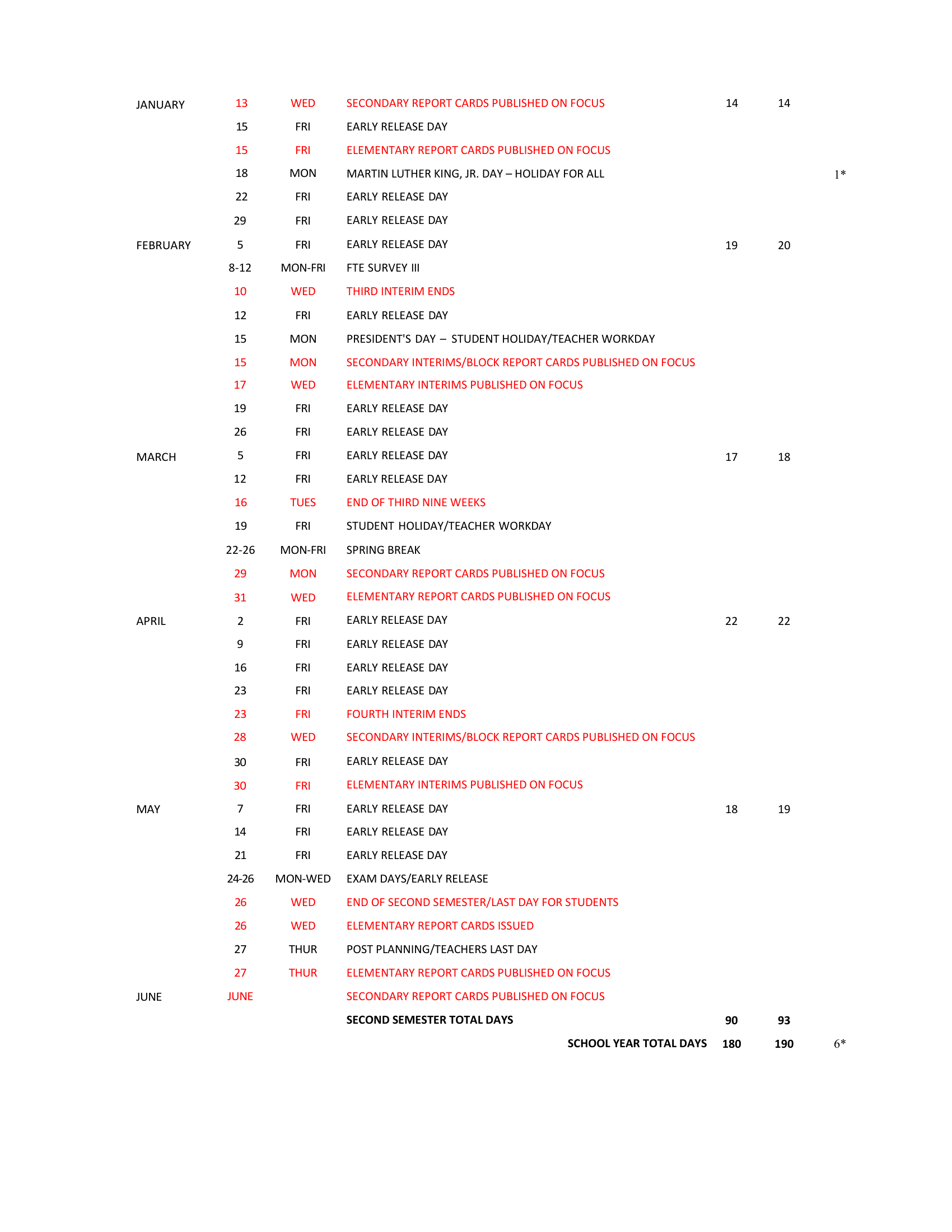 The School District of Brevard County, Florida Calendar 26-27 Revised