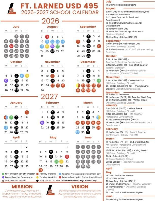 Fort Larned USD 495 Calendar 26-27 Revised