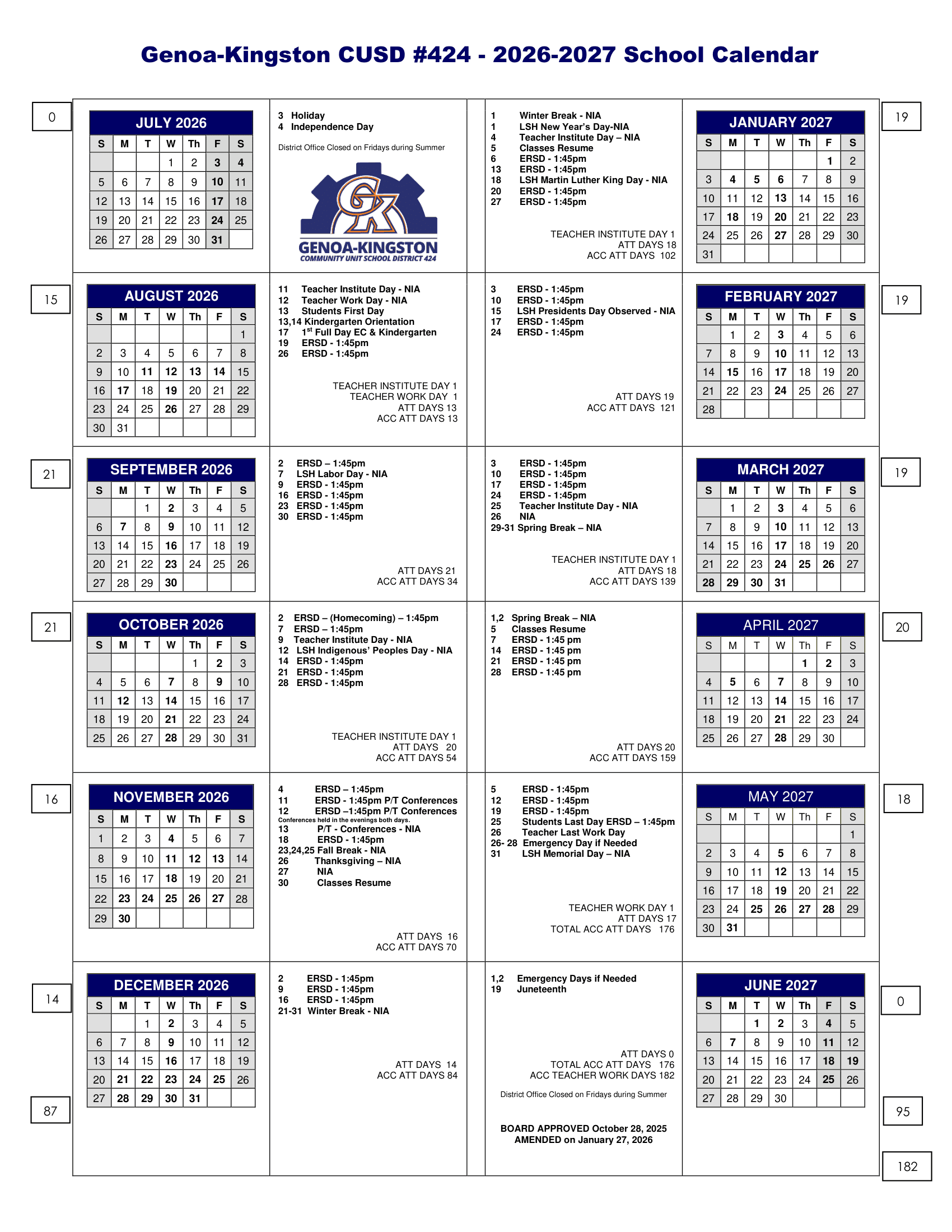 Genoa-Kingston CUSD #424 Calendar 26-27 pdf