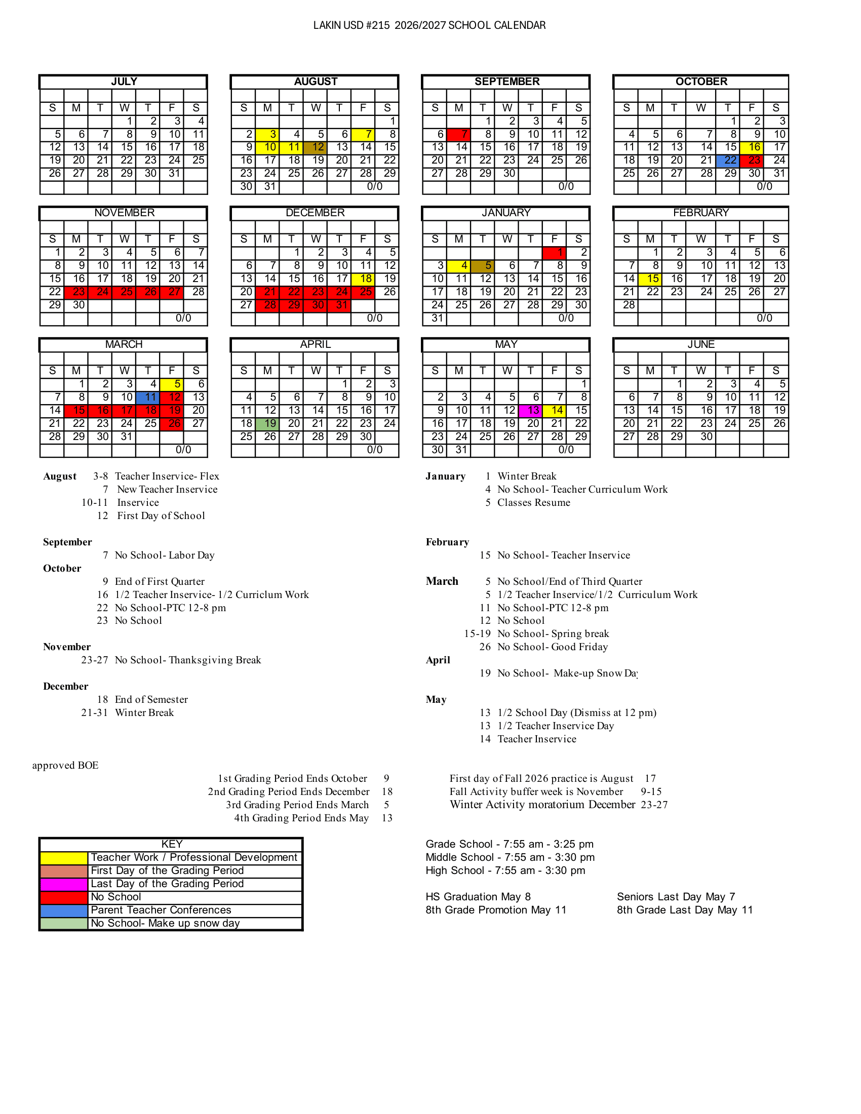 LAKIN USD #215 Calendar 26-27 Revised