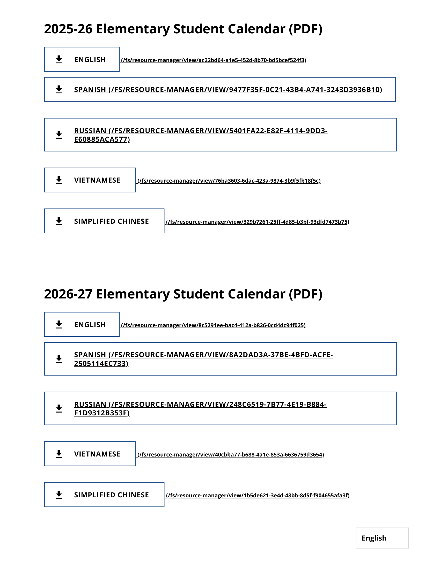 North Clackamas School District Calendar 25-26 PDF