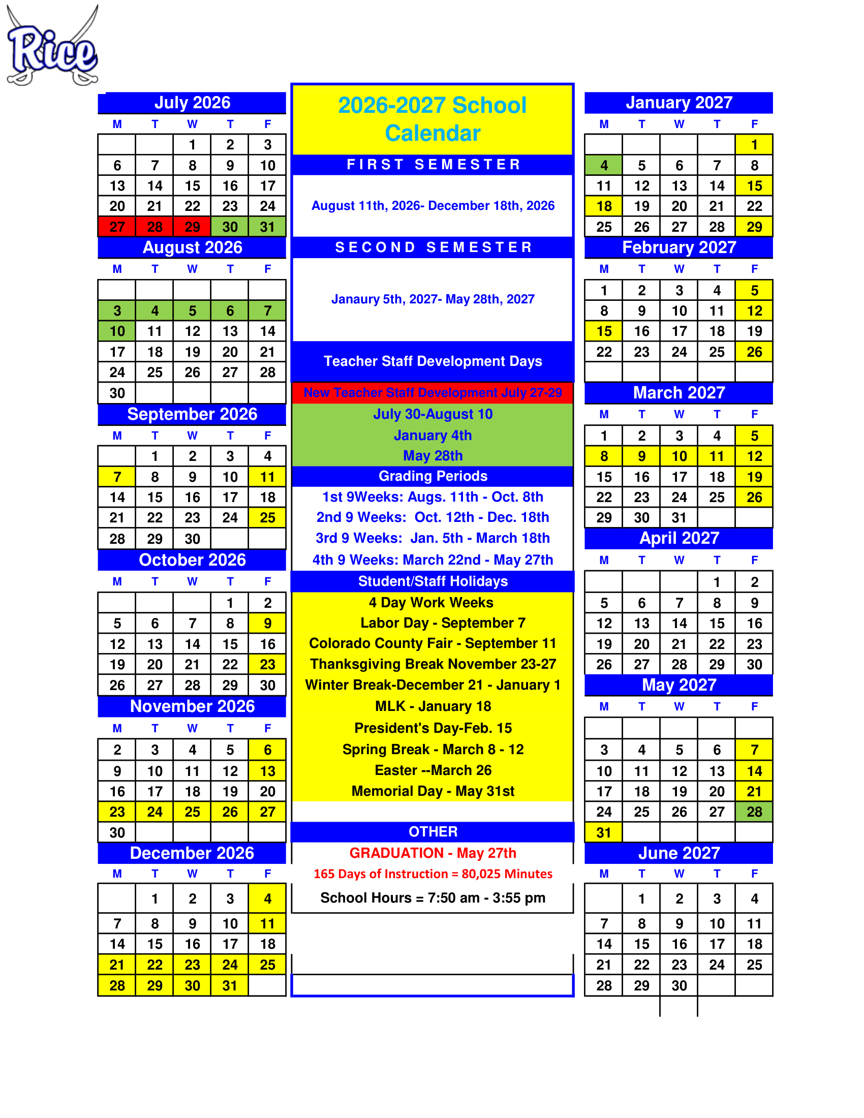 Rice Calendar 26-27 pdf