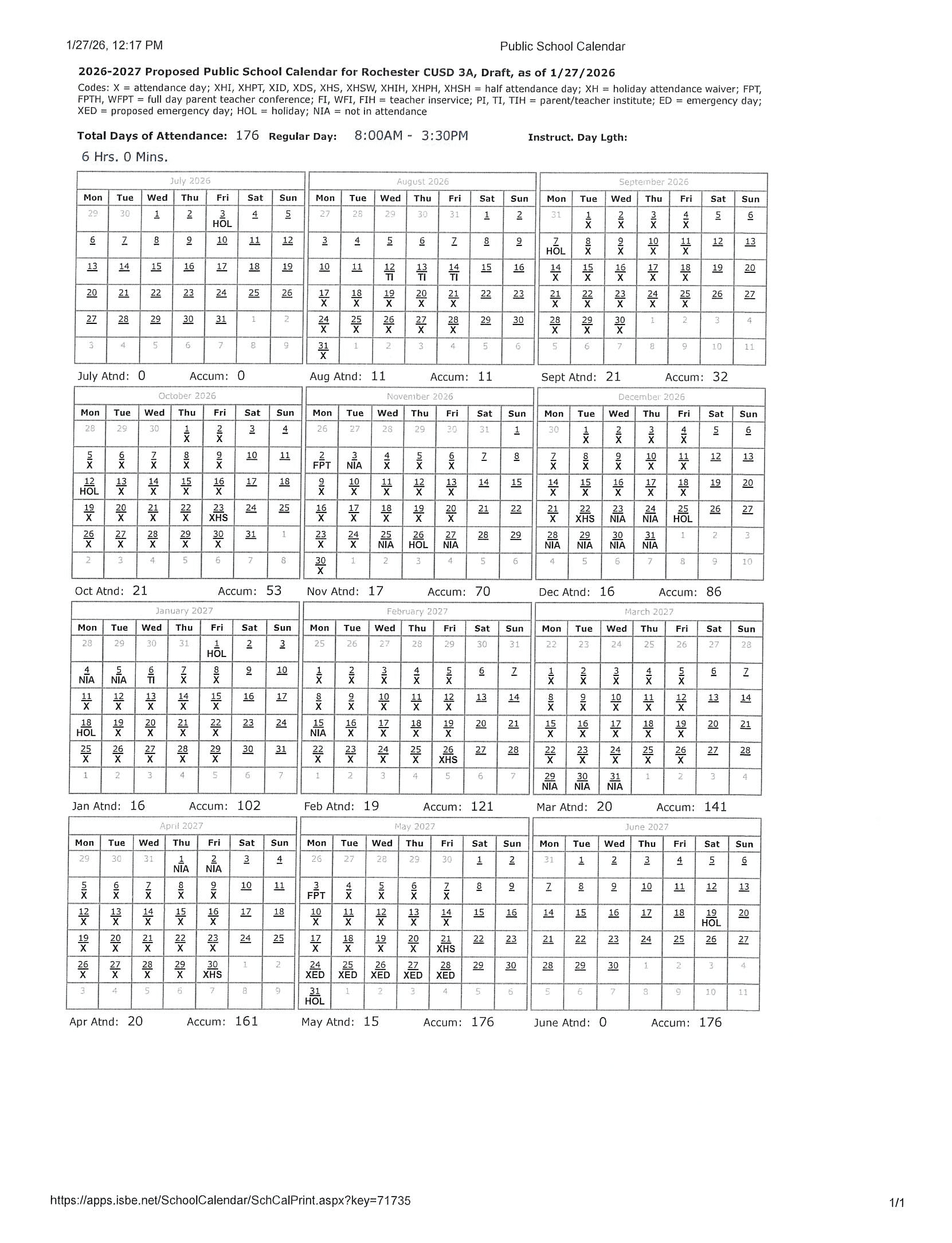 Rochester CUSD 3A Calendar 26-27 pdf