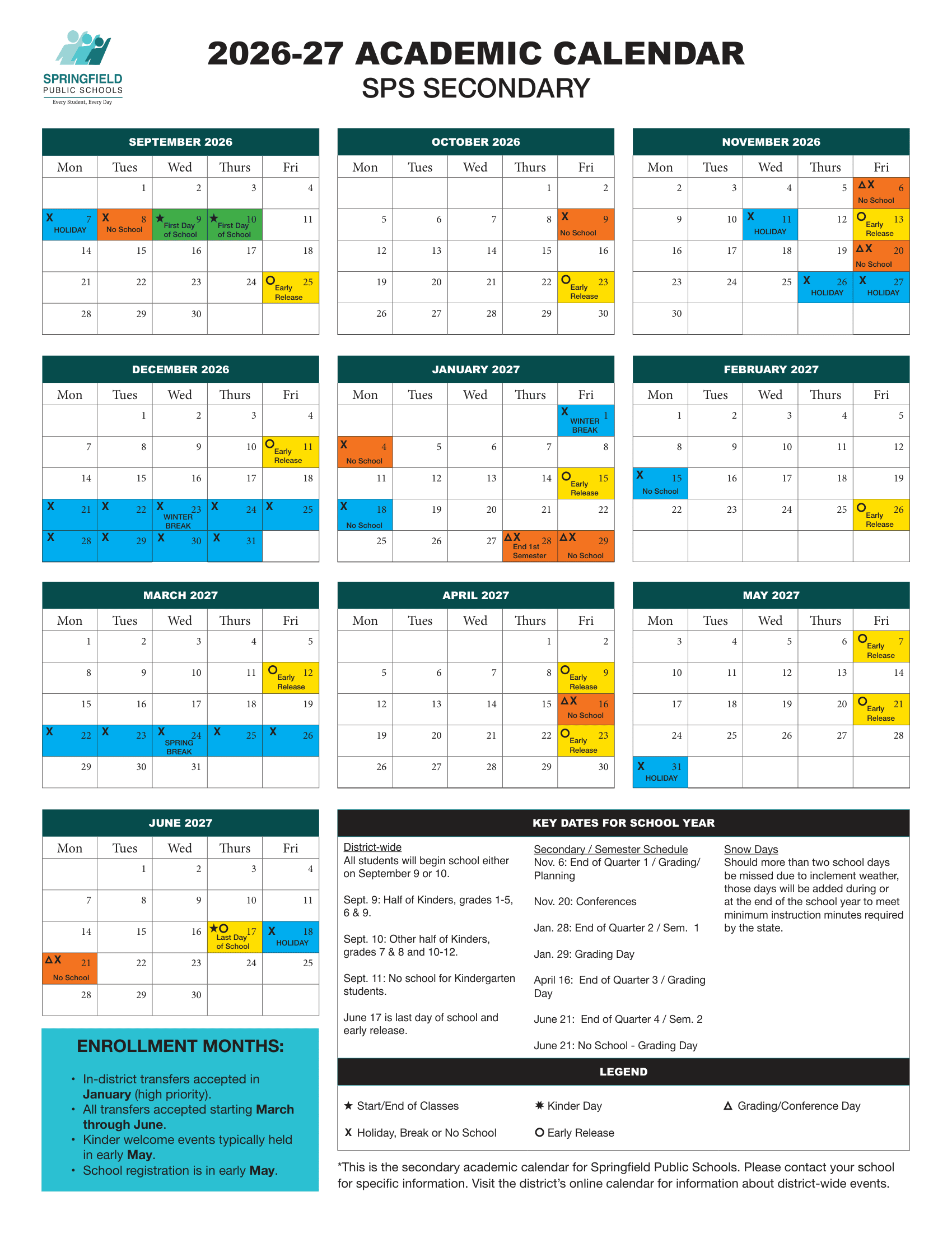SPS SECONDARY Calendar 26-27 PDF