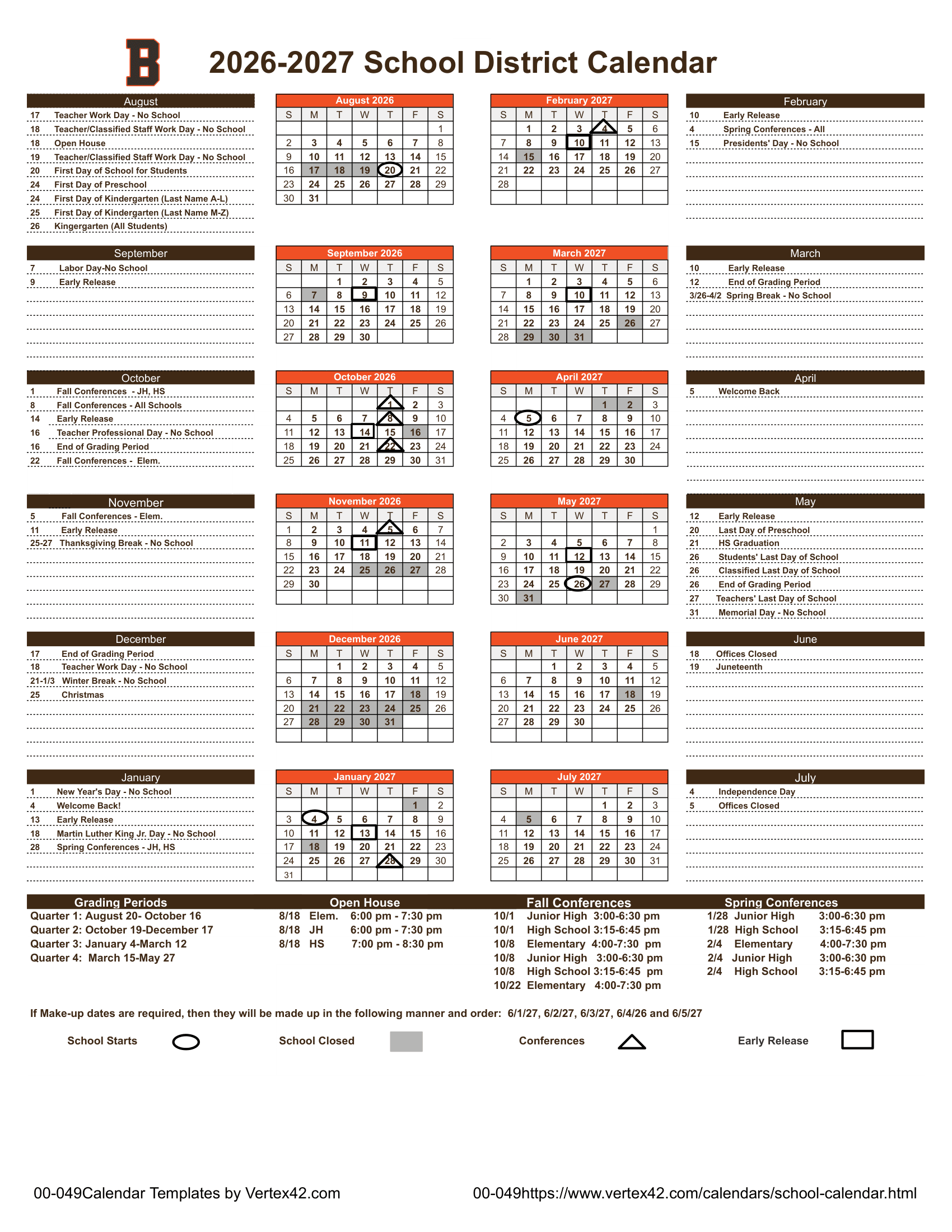 School District Calendar 26-27 pdf