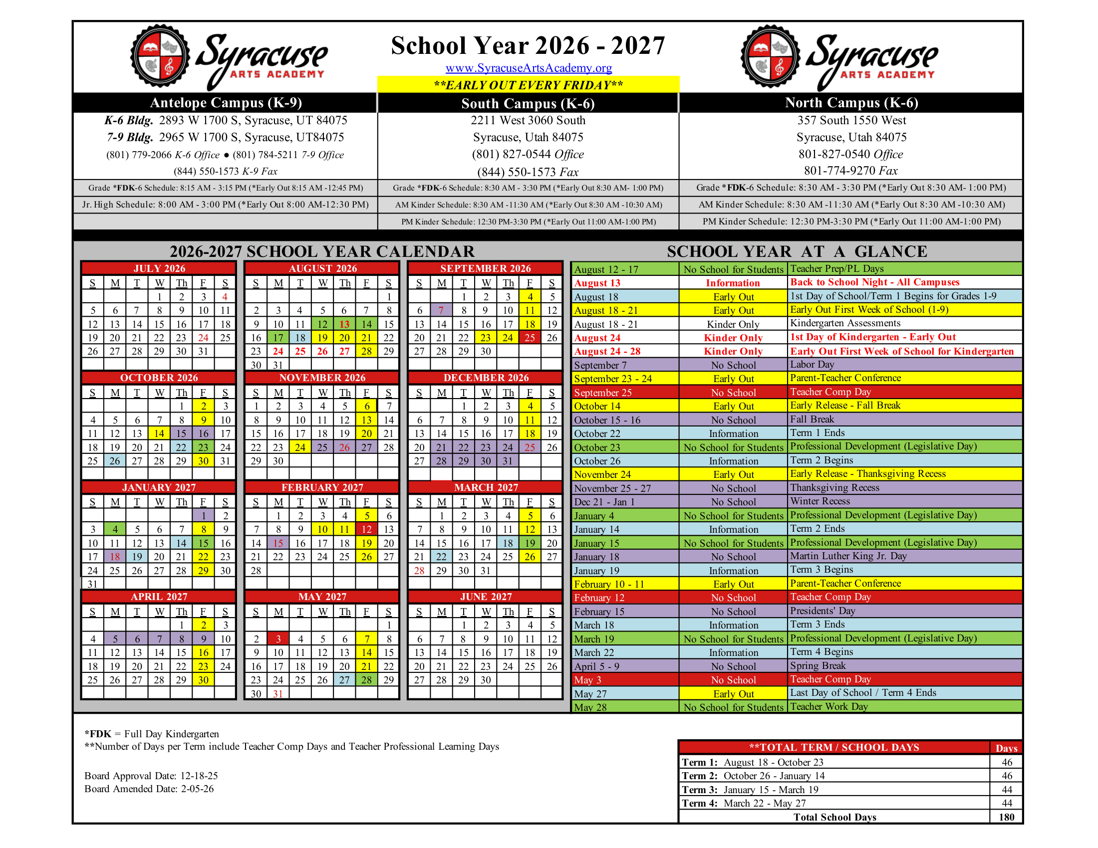 Syracuse Arts Academy Calendar 26-27 PDF