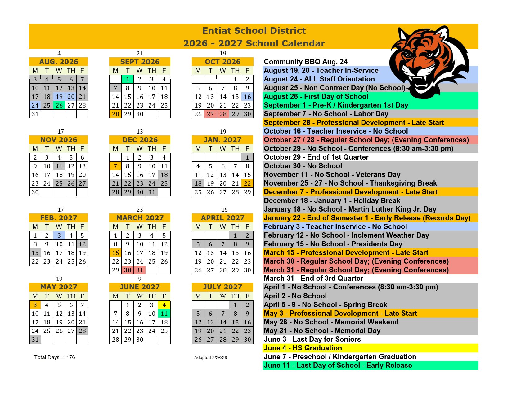 Entiat School District Calendar 26-27 pdf